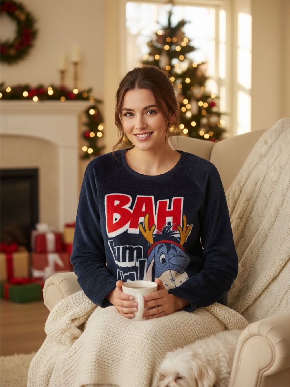 Eeyore Fleece Pajama Graphic Top - Picture 2 of 16